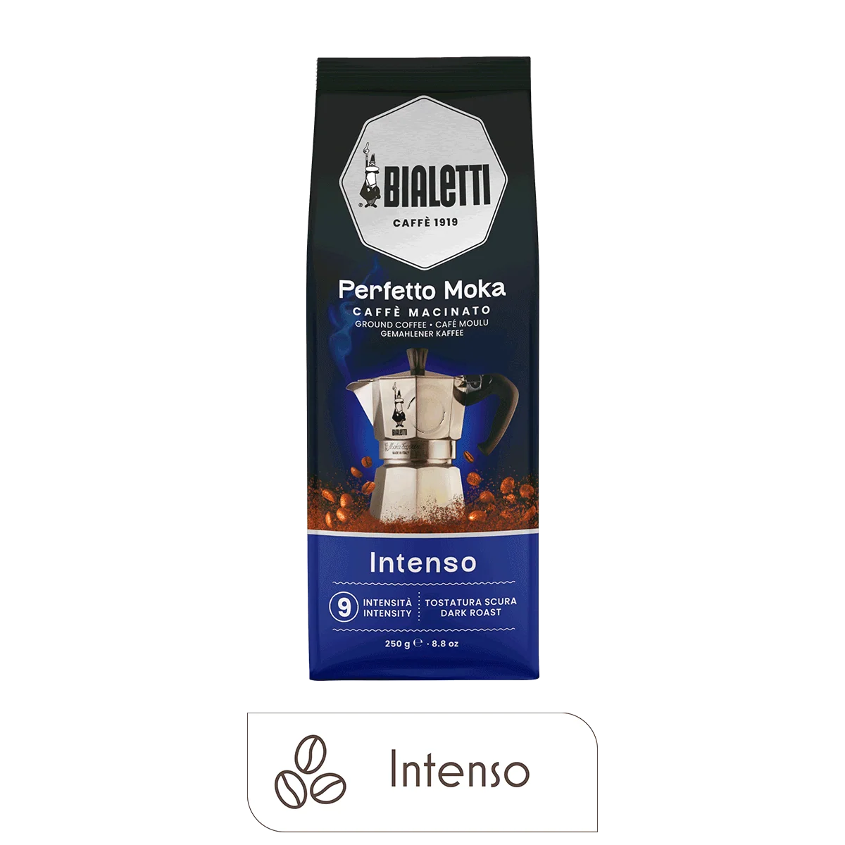 Bialetti Perfetto Moka Intenso Ground Coffee, 8.8 oz