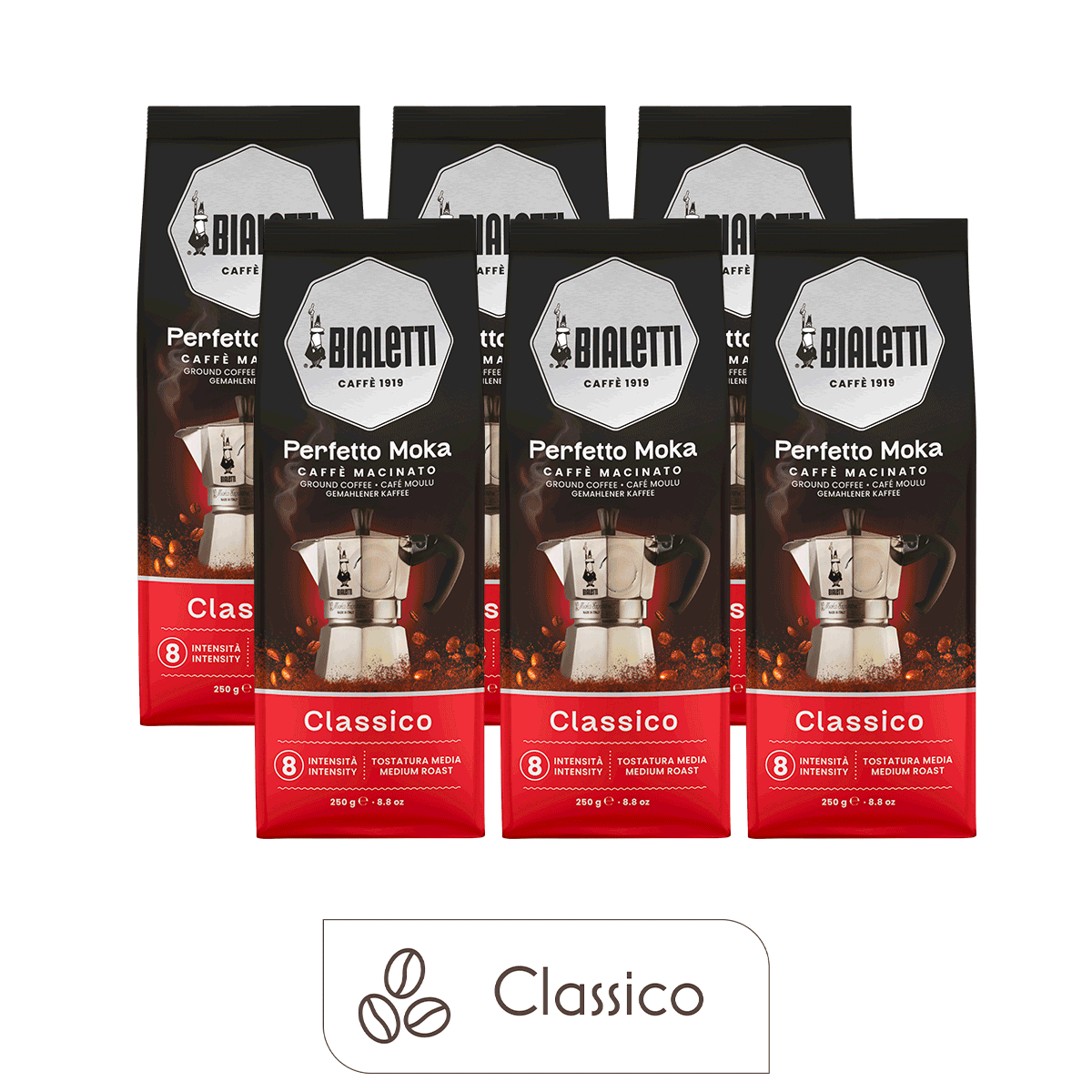 Perfetto Moka Classico 250g - 6 packs