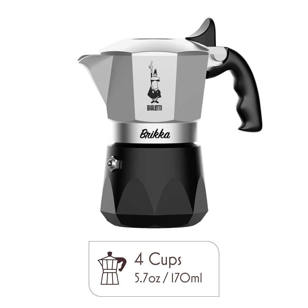 Bialetti Brikka Moka Pot – Crema-Rich Stovetop Espresso Maker