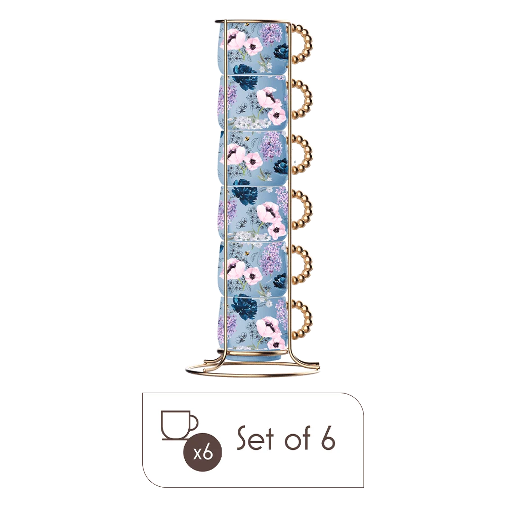 Bridgerton Regency-Inspired Stackable Coffee Cups