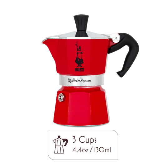Bialetti Moka Pot 3 Espresso Cup – Italian Stovetop Espresso Maker