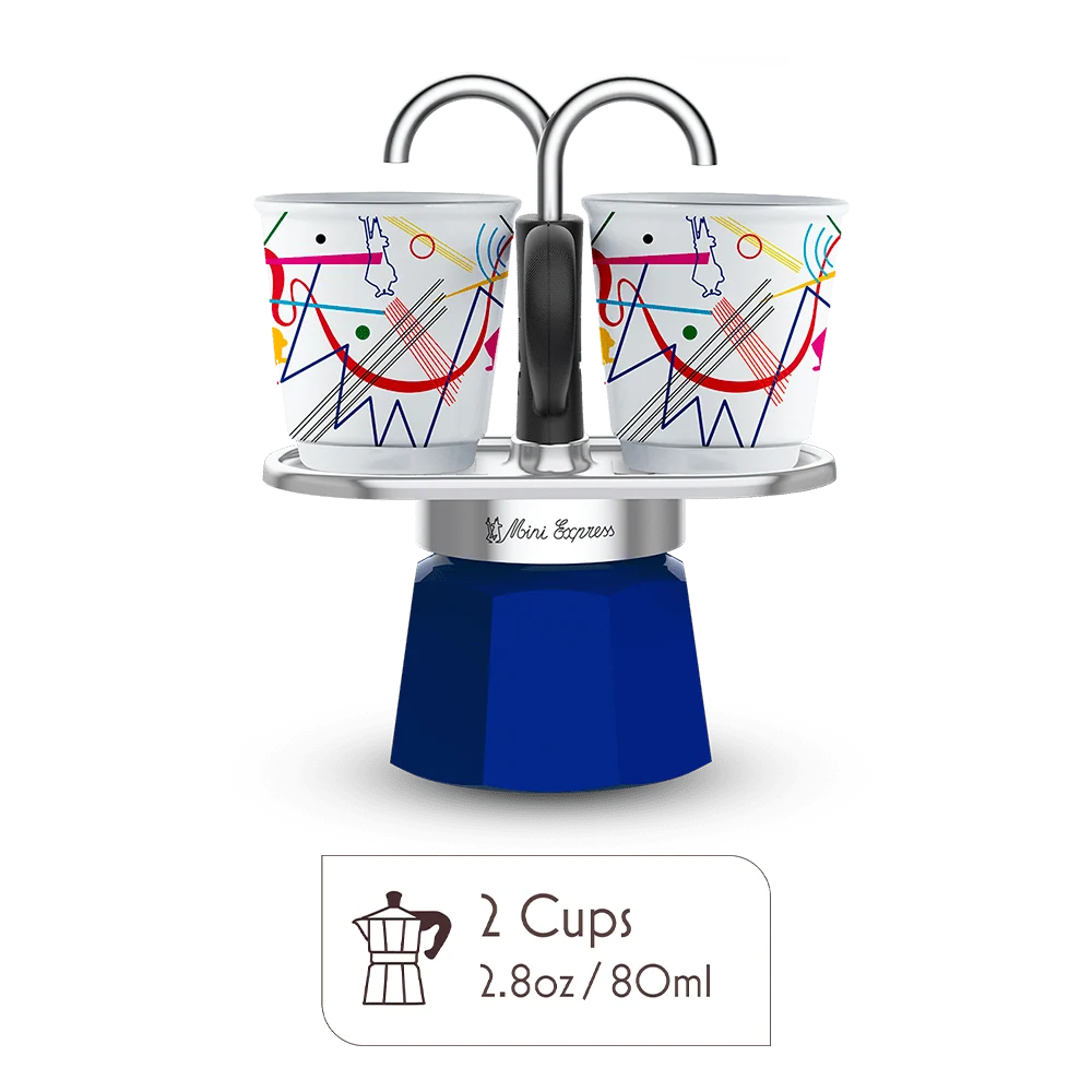 Mini Moka Pot Espresso Gift Set | Italian Coffee Maker with Cups